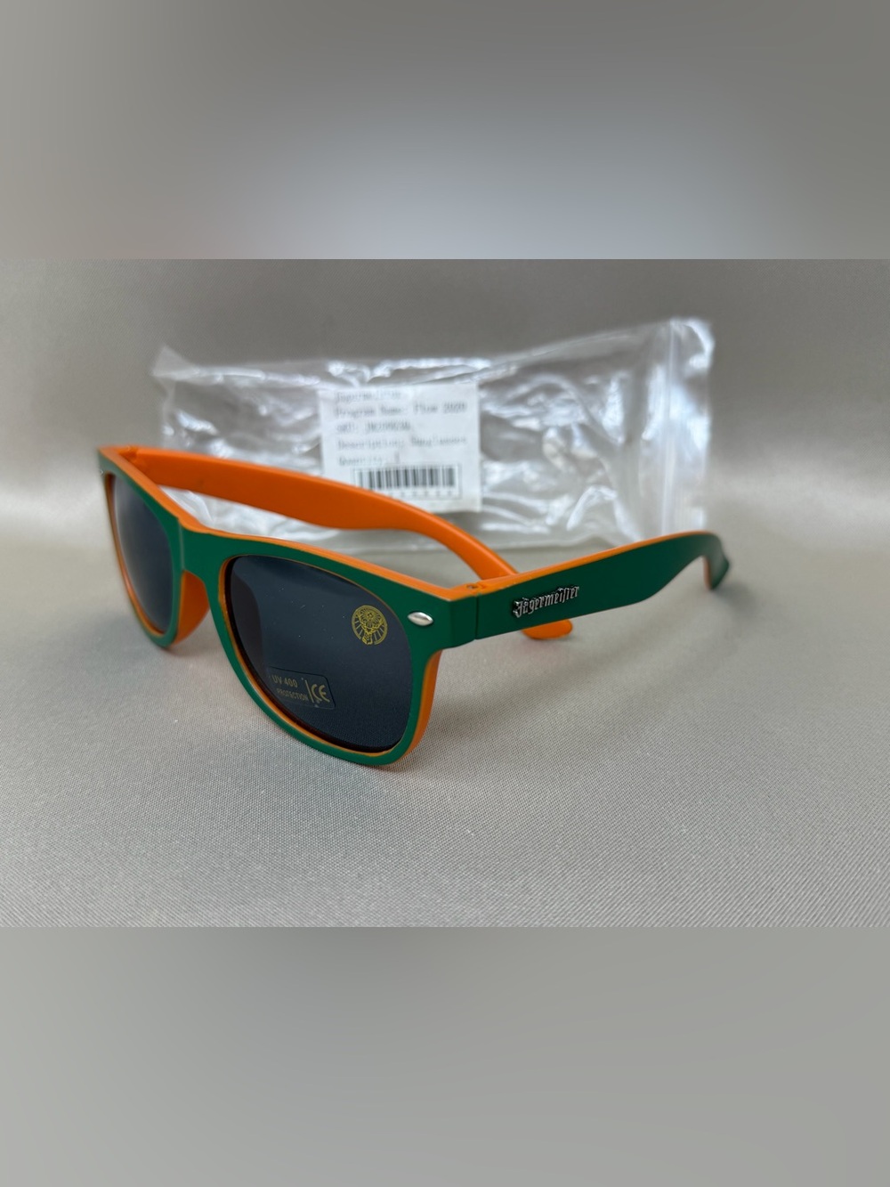 Jagermeister Flow 2020 Sunglasses Green Orange UV400 JM200030 New Old Stock